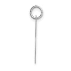 FJC Finejewelers 14 kt White Gold Large Fancy Script Letter L Initial Charm