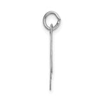 FJC Finejewelers 14 kt White Gold Large Fancy Script Letter M Initial Charm