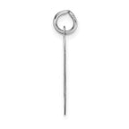 FJC Finejewelers 14 kt White Gold Large Fancy Script Letter O Initial Charm