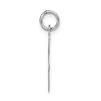 FJC Finejewelers 14 kt White Gold Large Fancy Script Letter S Initial Charm