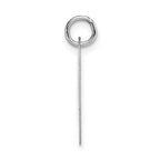FJC Finejewelers 14 kt White Gold Large Fancy Script Letter V Initial Charm