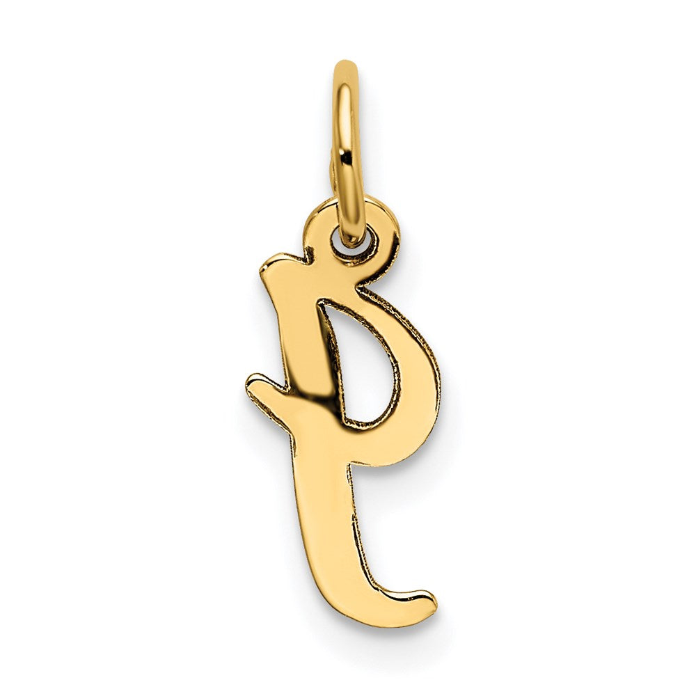 FJC Finejewelers 14 kt Yellow Gold Small Script Letter I Initial Charm