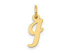 FJC Finejewelers 14 kt Yellow Gold Small Script Letter I Initial Charm