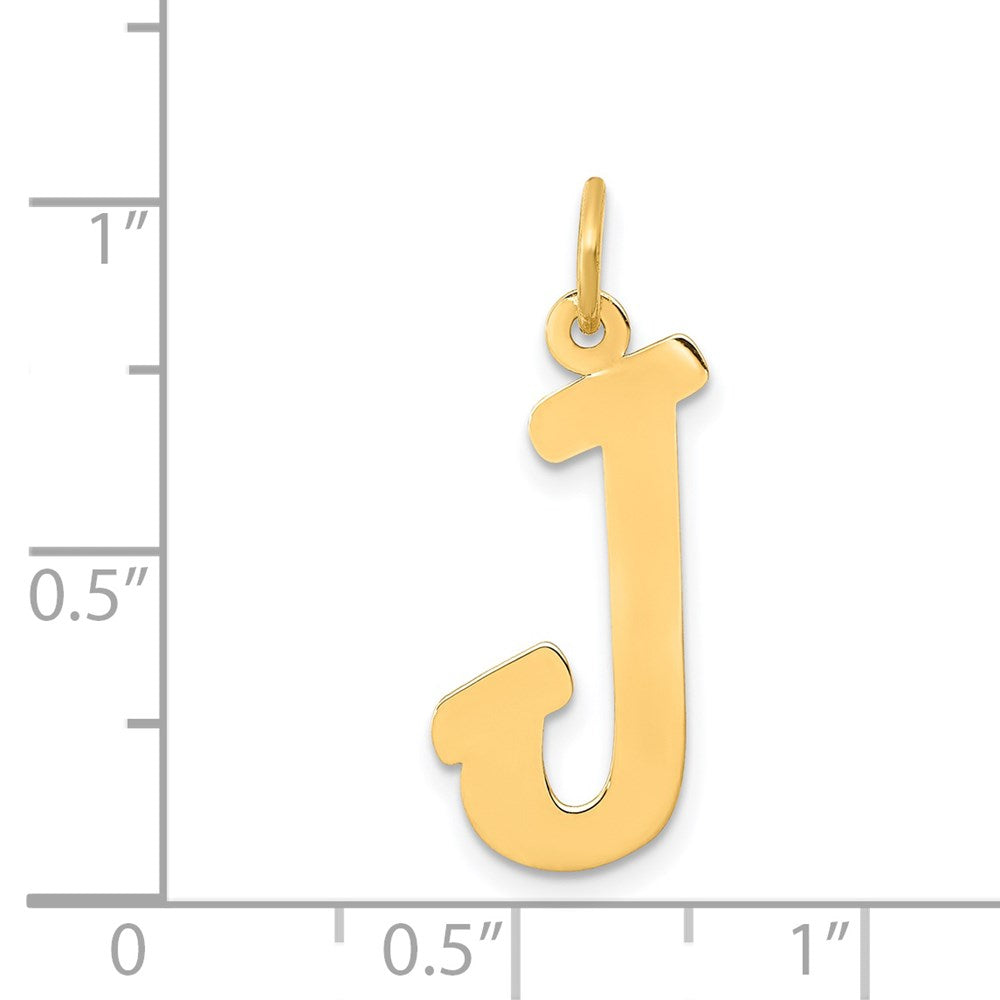 FJC Finejewelers 14 kt Yellow Gold Small Script Letter J Initial Charm