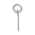 FJC Finejewelers 14 kt White Gold Small Script Letter G Initial Charm