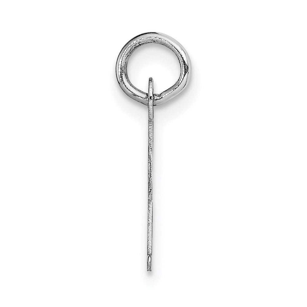 FJC Finejewelers 14 kt White Gold Small Script Letter I Initial Charm
