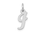 FJC Finejewelers 14 kt White Gold Small Script Letter I Initial Charm
