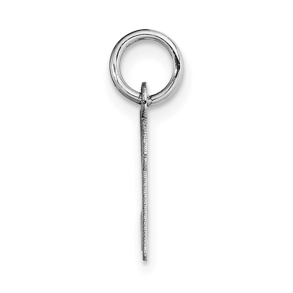 FJC Finejewelers 14 kt White Gold Small Script Letter K Initial Charm