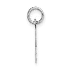 FJC Finejewelers 14 kt White Gold Small Script Letter L Initial Charm