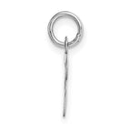 FJC Finejewelers 14 kt White Gold Small Script Letter T Initial Charm