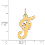 FJC Finejewelers 14 kt Yellow Gold Medium Script Letter F Initial Charm