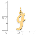 FJC Finejewelers 14 kt Yellow Gold Medium Script Letter I Initial Charm