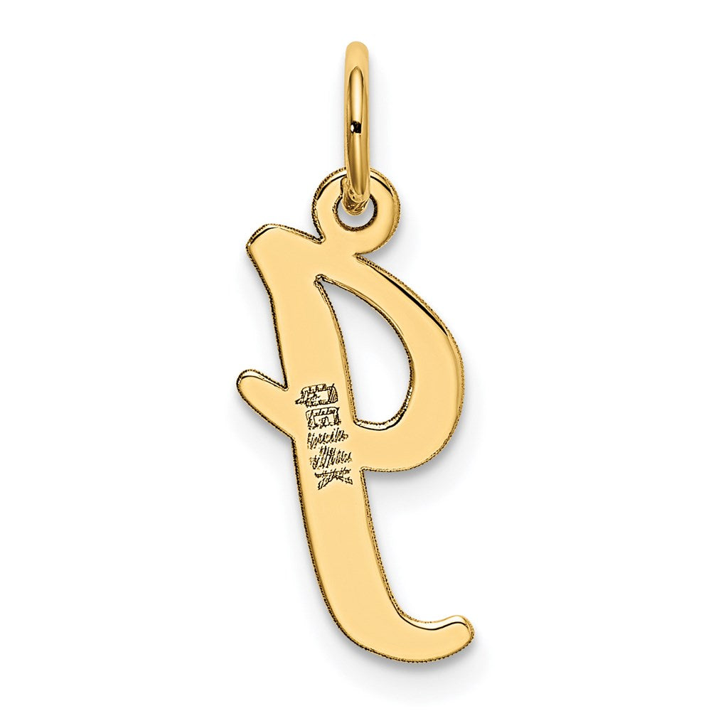 FJC Finejewelers 14 kt Yellow Gold Medium Script Letter I Initial Charm