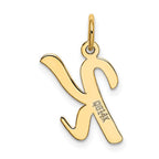 FJC Finejewelers 14 kt Yellow Gold Medium Script Letter K Initial Charm