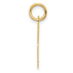 FJC Finejewelers 14 kt Yellow Gold Medium Script Letter M Initial Charm
