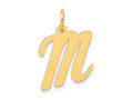 FJC Finejewelers 14 kt Yellow Gold Medium Script Letter M Initial Charm
