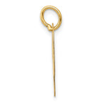 FJC Finejewelers 14 kt Yellow Gold Medium Script Letter P Initial Charm