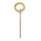 FJC Finejewelers 14 kt Yellow Gold Medium Script Letter W Initial Charm