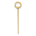 FJC Finejewelers 14 kt Yellow Gold Medium Script Letter Y Initial Charm