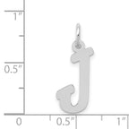 FJC Finejewelers 14 kt White Gold Medium Script Letter J Initial Charm