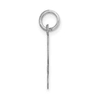 FJC Finejewelers 14 kt White Gold Medium Script Letter L Initial Charm