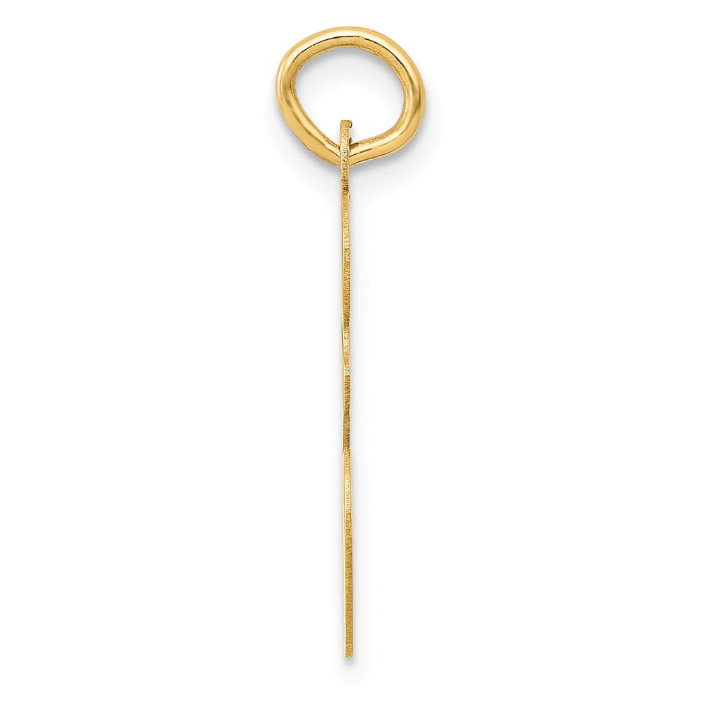 FJC Finejewelers 14 kt Yellow Gold Large Script Letter E Initial Charm
