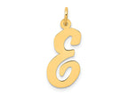 FJC Finejewelers 14 kt Yellow Gold Large Script Letter E Initial Charm