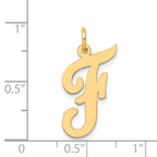 FJC Finejewelers 14 kt Yellow Gold Large Script Letter F Initial Charm