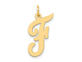 FJC Finejewelers 14 kt Yellow Gold Large Script Letter F Initial Charm
