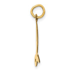 FJC Finejewelers 14 kt Yellow Gold Large Script Letter L Initial Charm