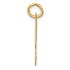 FJC Finejewelers 14 kt Yellow Gold Large Script Letter R Initial Charm