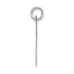FJC Finejewelers 14 kt White Gold Large Script Letter F Initial Charm