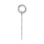 FJC Finejewelers 14 kt White Gold Large Script Letter J Initial Charm