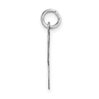 FJC Finejewelers 14 kt White Gold Large Script Letter K Initial Charm
