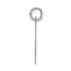 FJC Finejewelers 14 kt White Gold Large Script Letter O Initial Charm