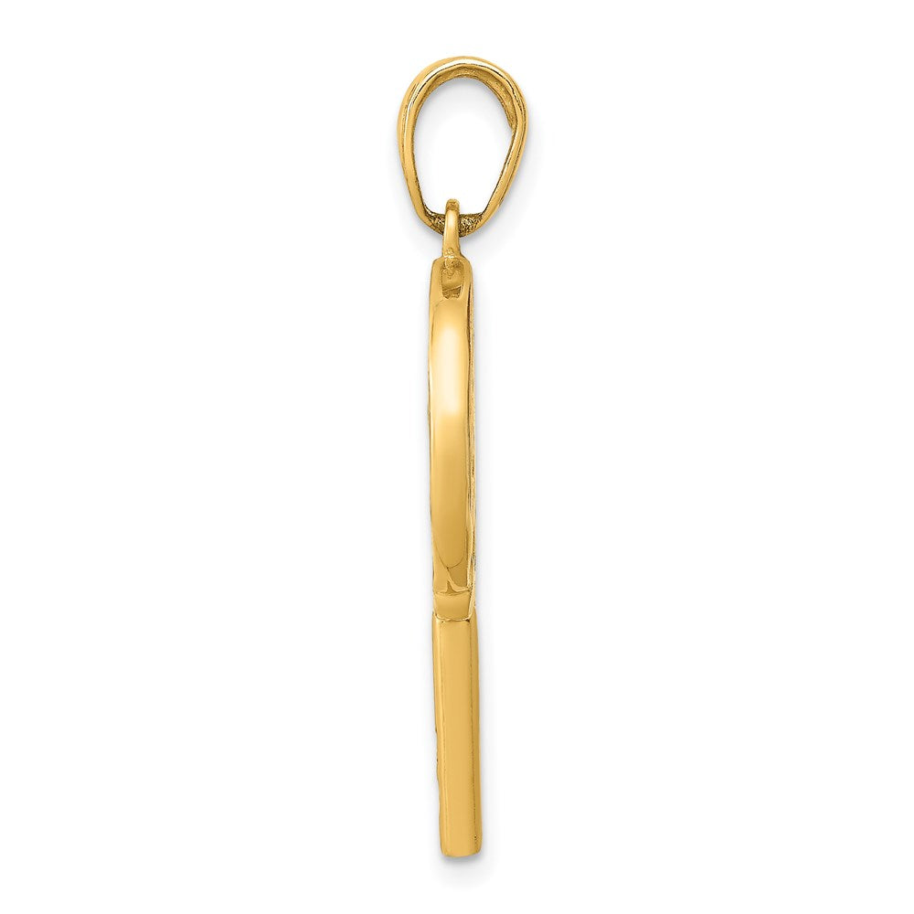 FJC Finejewelers 14 kt Yellow Gold 3D Enameled Lollipop Charm 30 x 14 mm