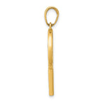 FJC Finejewelers 14 kt Yellow Gold 3D Enameled Lollipop Charm 30 x 14 mm