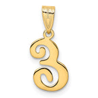 FJC Finejewelers 14 kt Yellow Gold Script Letter E Initial Charm