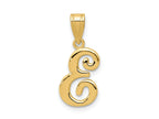 FJC Finejewelers 14 kt Yellow Gold Script Letter E Initial Charm