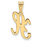 FJC Finejewelers 14 kt Yellow Gold Script Letter H Initial Charm