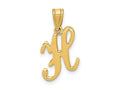 FJC Finejewelers 14 kt Yellow Gold Script Letter H Initial Charm