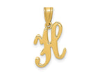 FJC Finejewelers 14 kt Yellow Gold Script Letter H Initial Charm