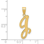 FJC Finejewelers 14 kt Yellow Gold Script Letter J Initial Charm