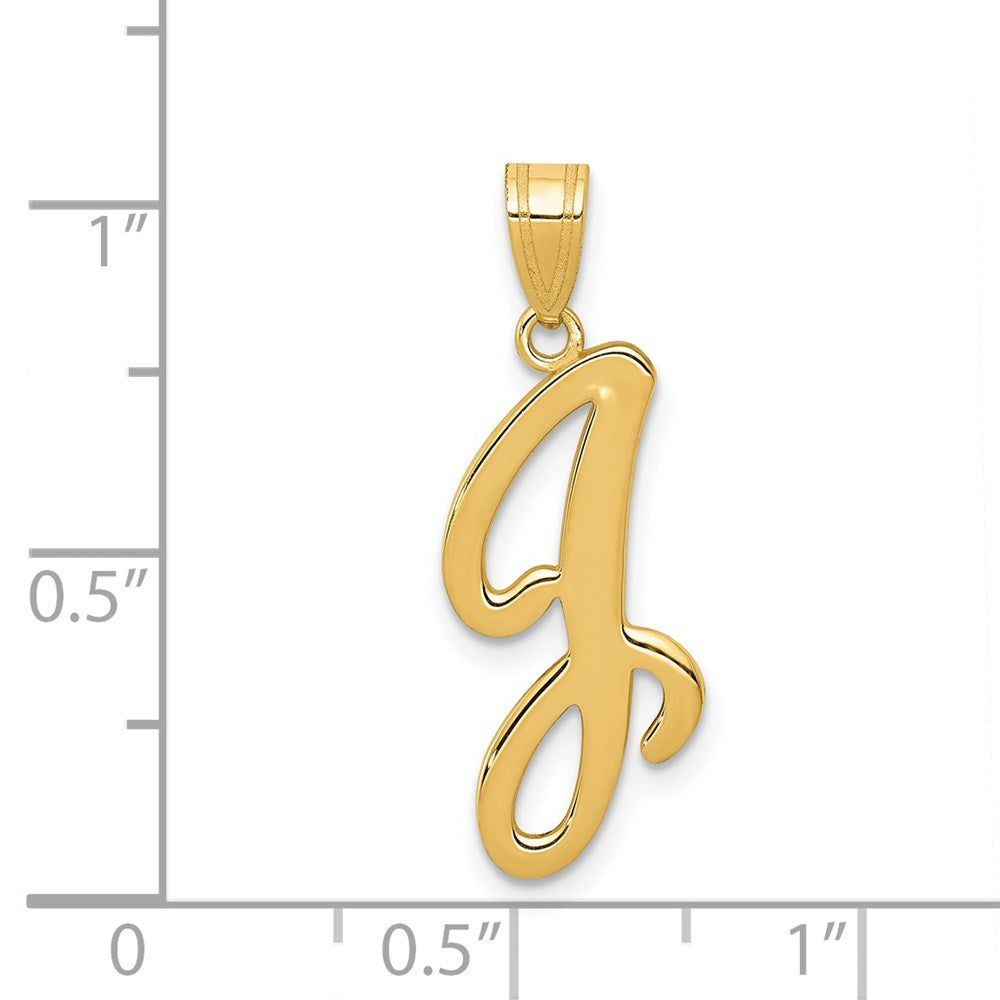 FJC Finejewelers 14 kt Yellow Gold Script Letter J Initial Charm