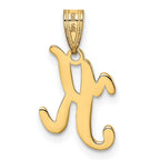 FJC Finejewelers 14 kt Yellow Gold Script Letter K Initial Charm
