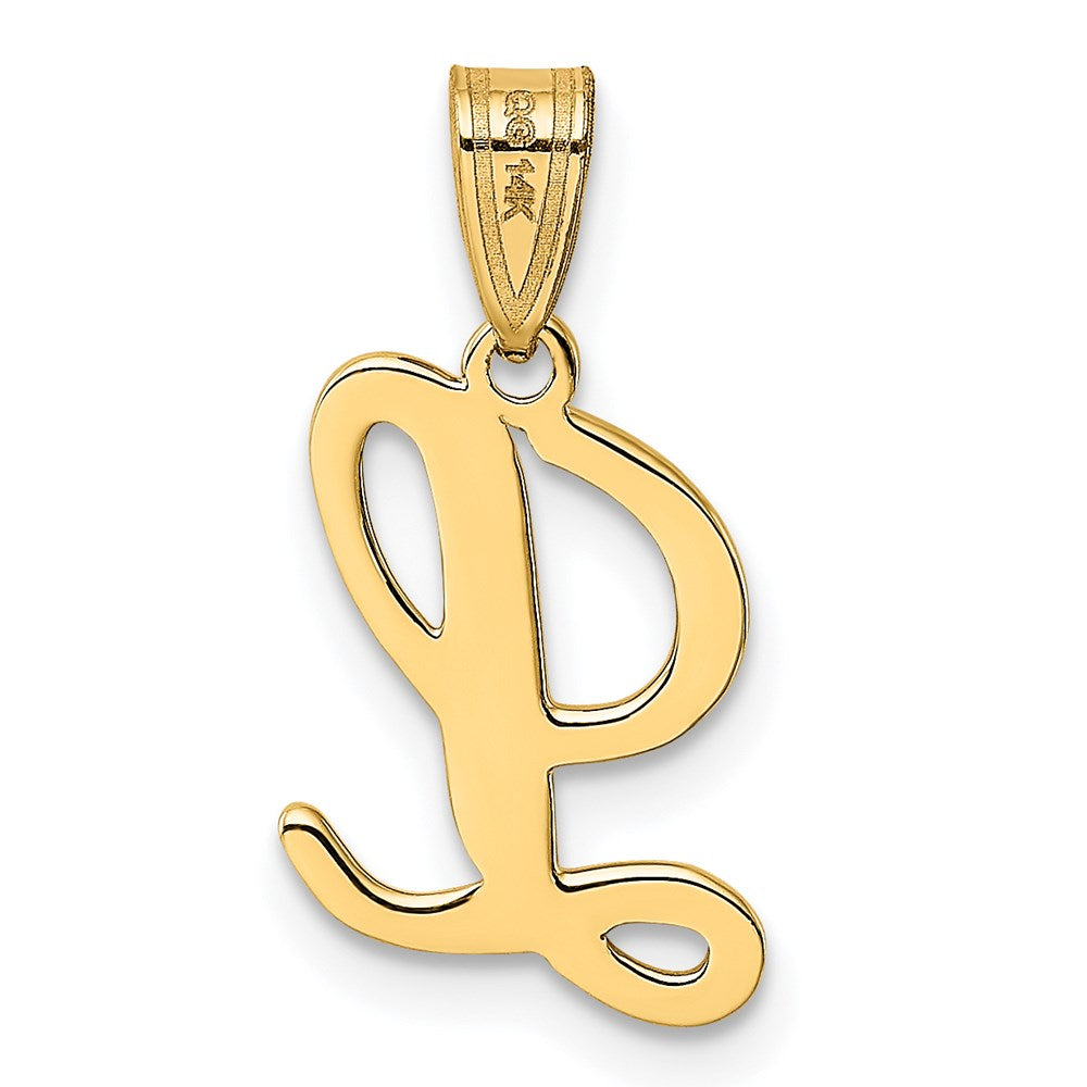FJC Finejewelers 14 kt Yellow Gold Script Letter L Initial Charm
