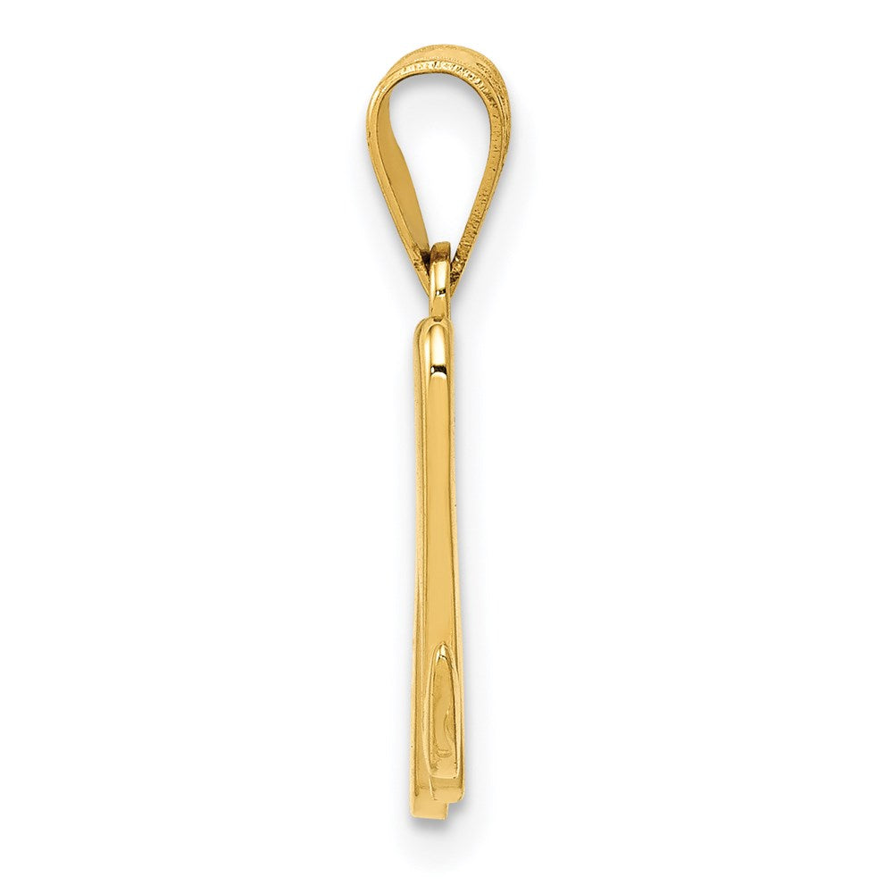 FJC Finejewelers 14 kt Yellow Gold Script Letter M Initial Charm