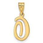 FJC Finejewelers 14 kt Yellow Gold Script Letter O Initial Charm