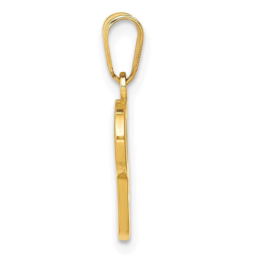 FJC Finejewelers 14 kt Yellow Gold Script Letter P Initial Charm