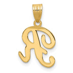 FJC Finejewelers 14 kt Yellow Gold Script Letter R Initial Charm